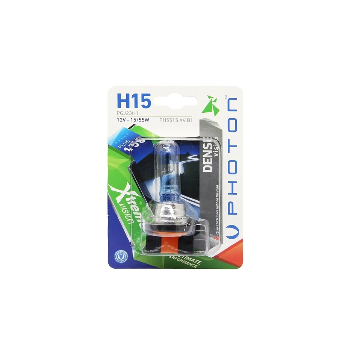 Photon H15 12V 15/55W Xtreme Vision +%150 Fazla Işık Tekli Blister Ampul