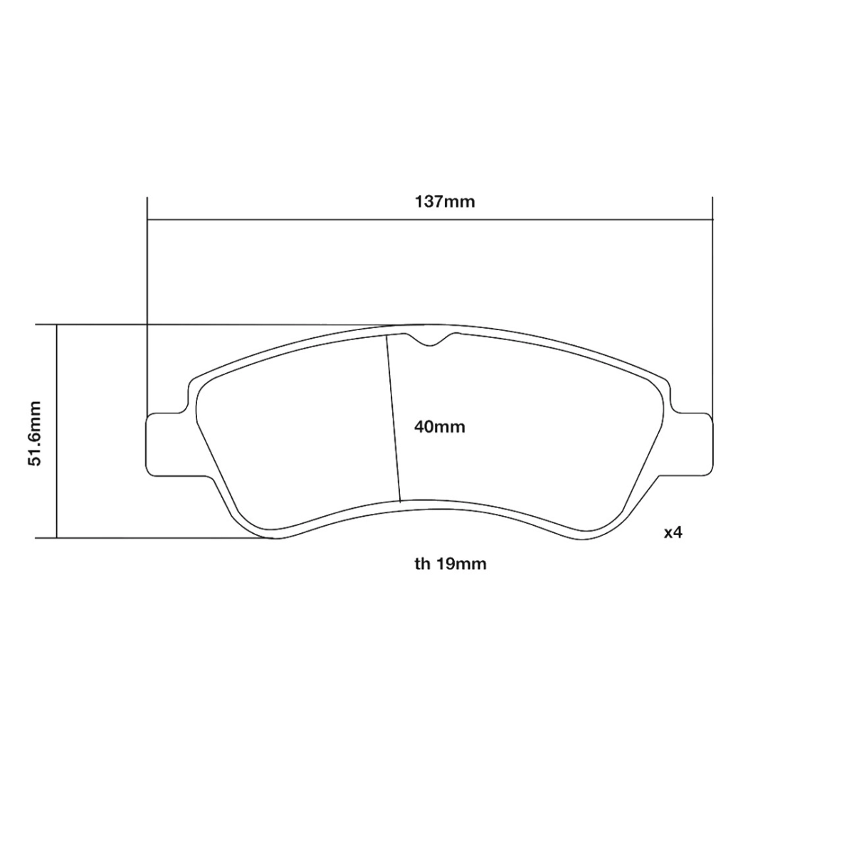 Brembo Ön Fren Balata Seti - Citroen C3, C4, DS3 - Peugeot 206, 207, 208, 301, 307, 2008 - 07.B314.38