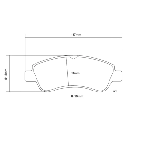 Brembo Ön Fren Balata Seti - Citroen C3, C4, DS3 - Peugeot 206, 207, 208, 301, 307, 2008 - 07.B314.38