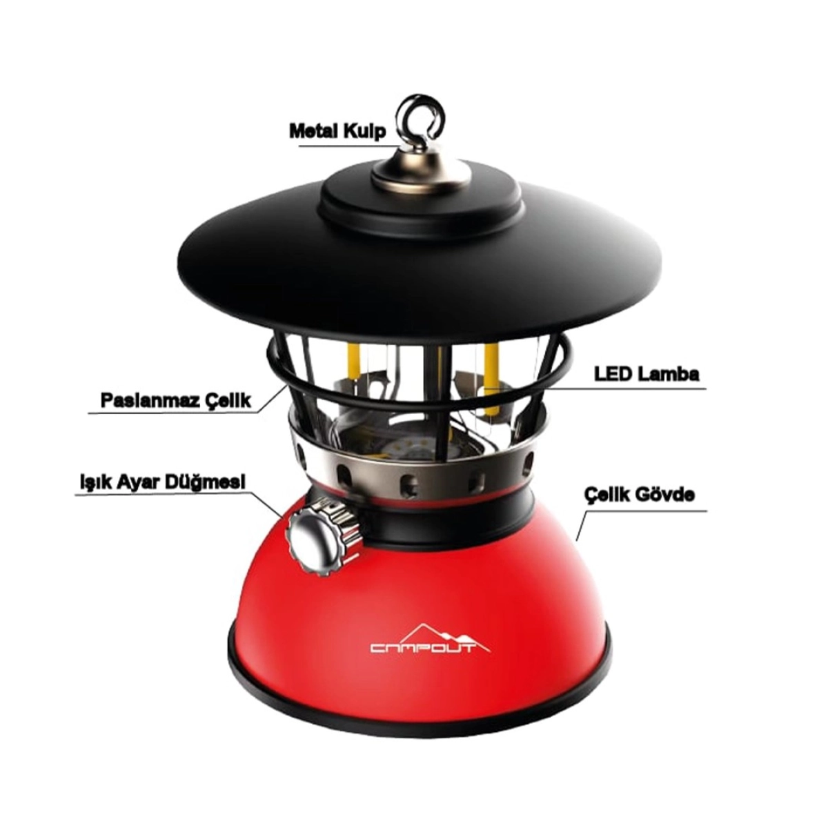 Nurgaz Campout Mikro Ledli Gemici Feneri