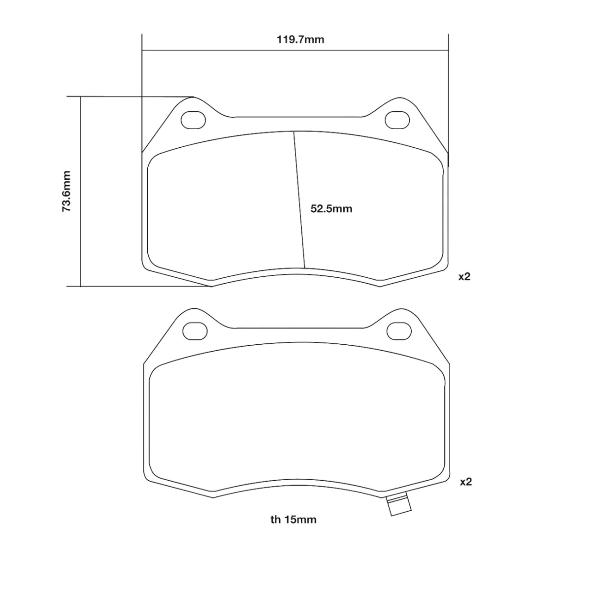 Brembo Ön Fren Balata Seti - Chevrolet Camaro 3.6 - Nissan 350Z Coupe, Roadster - 07.B314.49