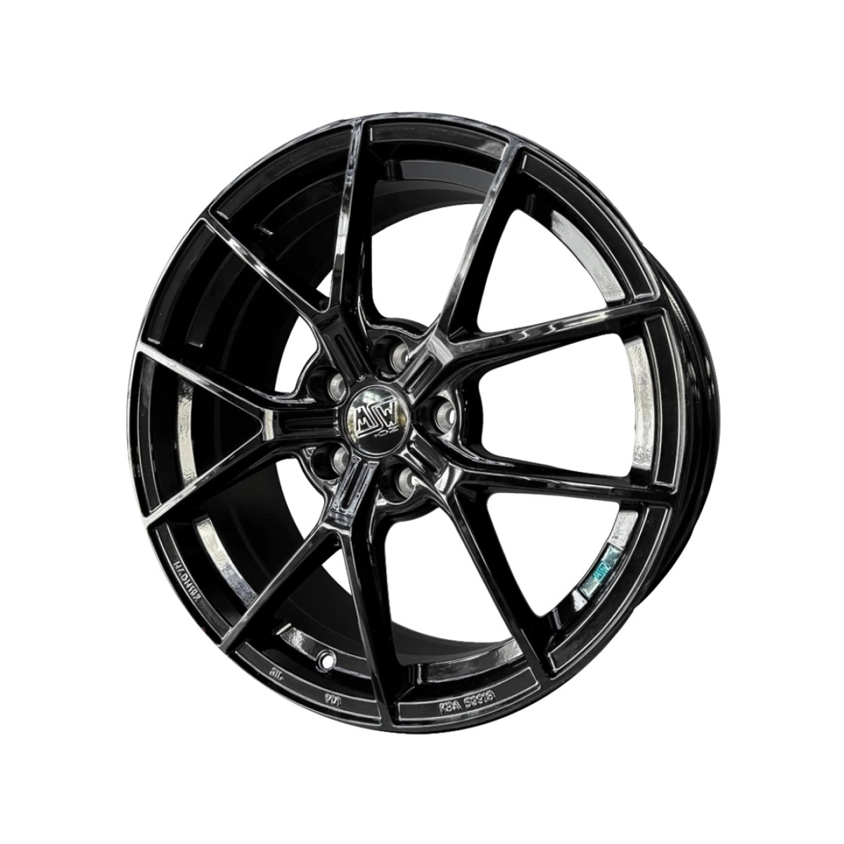 MSW P1 8x18 5x112 ET-48 Gloss Black-18L5 Takım Jant