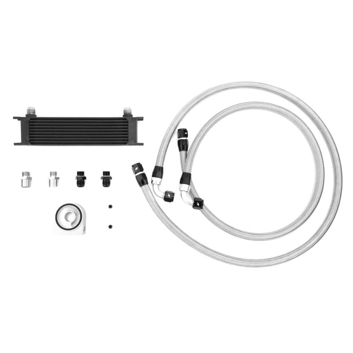 Mishimoto Universal 10 Satır Yağ Soğutucu Kiti - Siyah