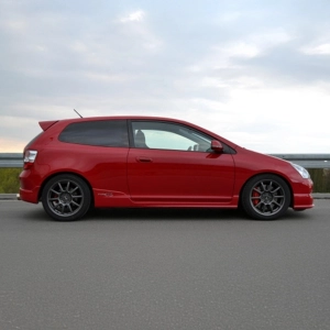 K-System Honda Civic EP3/FN2 Brembo 4 Piston 324x30mm Fren Dönüşüm Kiti – Kırmızı Kaliper