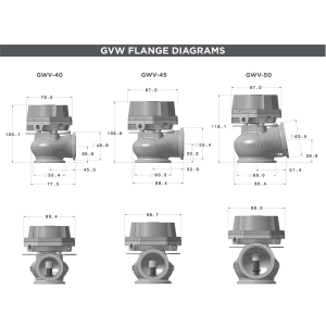 Garrett GVW-45 Vent Wastegate – Siyah (45mm) 908828-0003