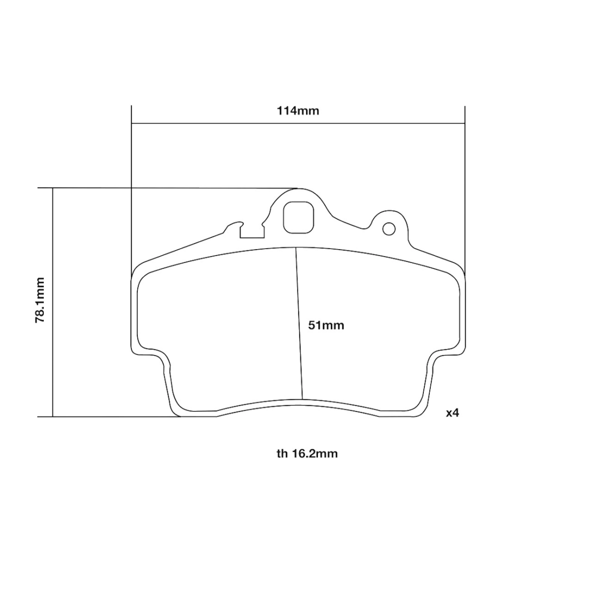Brembo Ön Fren Balata Seti - Porsche Boxster 2.7, 3.2 1996-2004 - 07.B314.18