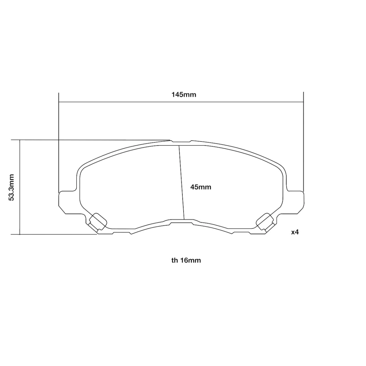 Brembo Ön Fren Balata Seti - Mitsubishi Lancer 1.6 2007-2012 - 07.B314.09
