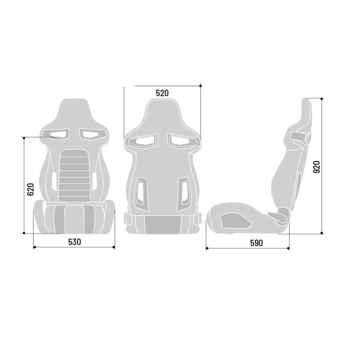 Sparco R333 Cadde Koltuğu (Gri/Siyah)