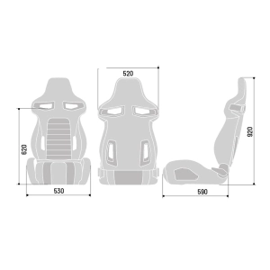 Sparco R333 Cadde Koltuğu (Gri/Siyah)