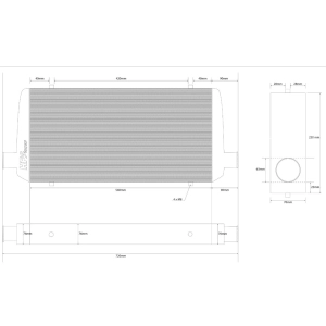 HG-Motorsport Universal 9.5 Litre Intercooler