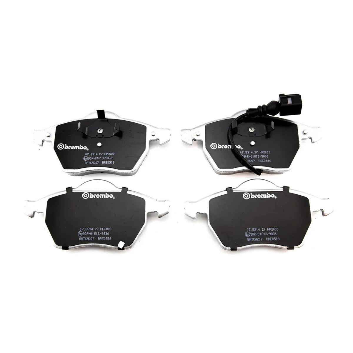 Brembo Ön Fren Balata Seti - VW Golf 4, Polo 9N, Bora - Audi A3 8L - Skoda Octavia 1U - 07.B314.27