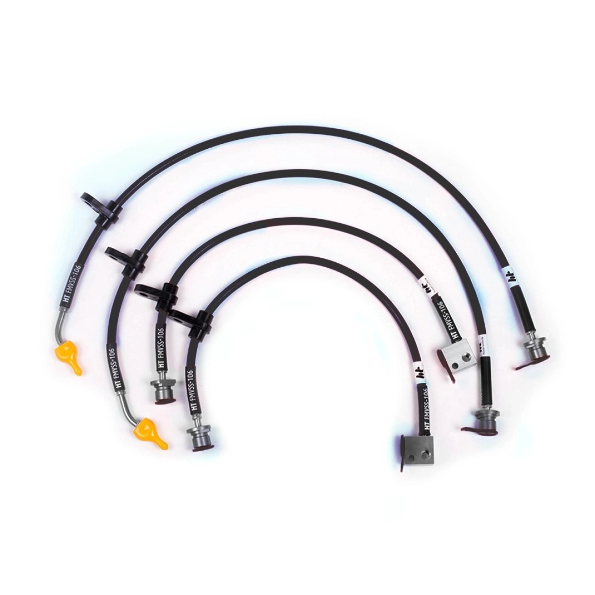 Forge Motorsport Honda Civic Type R FK8 2.0 Turbo Çelik Fren Hortumu - Siyah