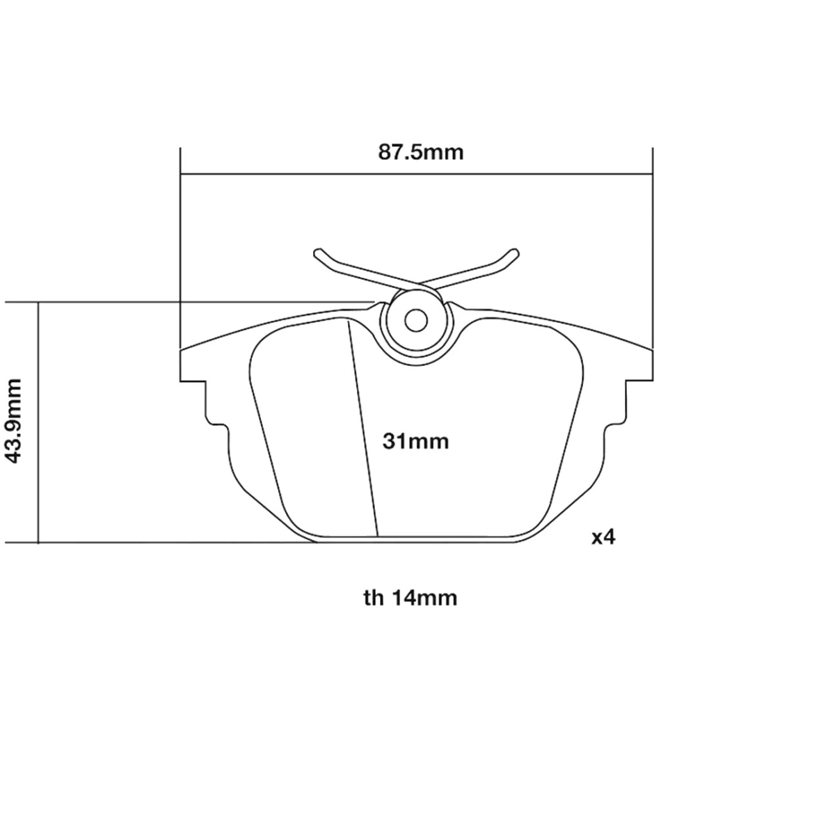 Brembo Arka Fren Balata Seti - Alfa Romeo 145, 146, 155, 33, GTV, Spider- Fiat Bravo, Coupe, Marea, Punto, Tipo - 07.B315.24