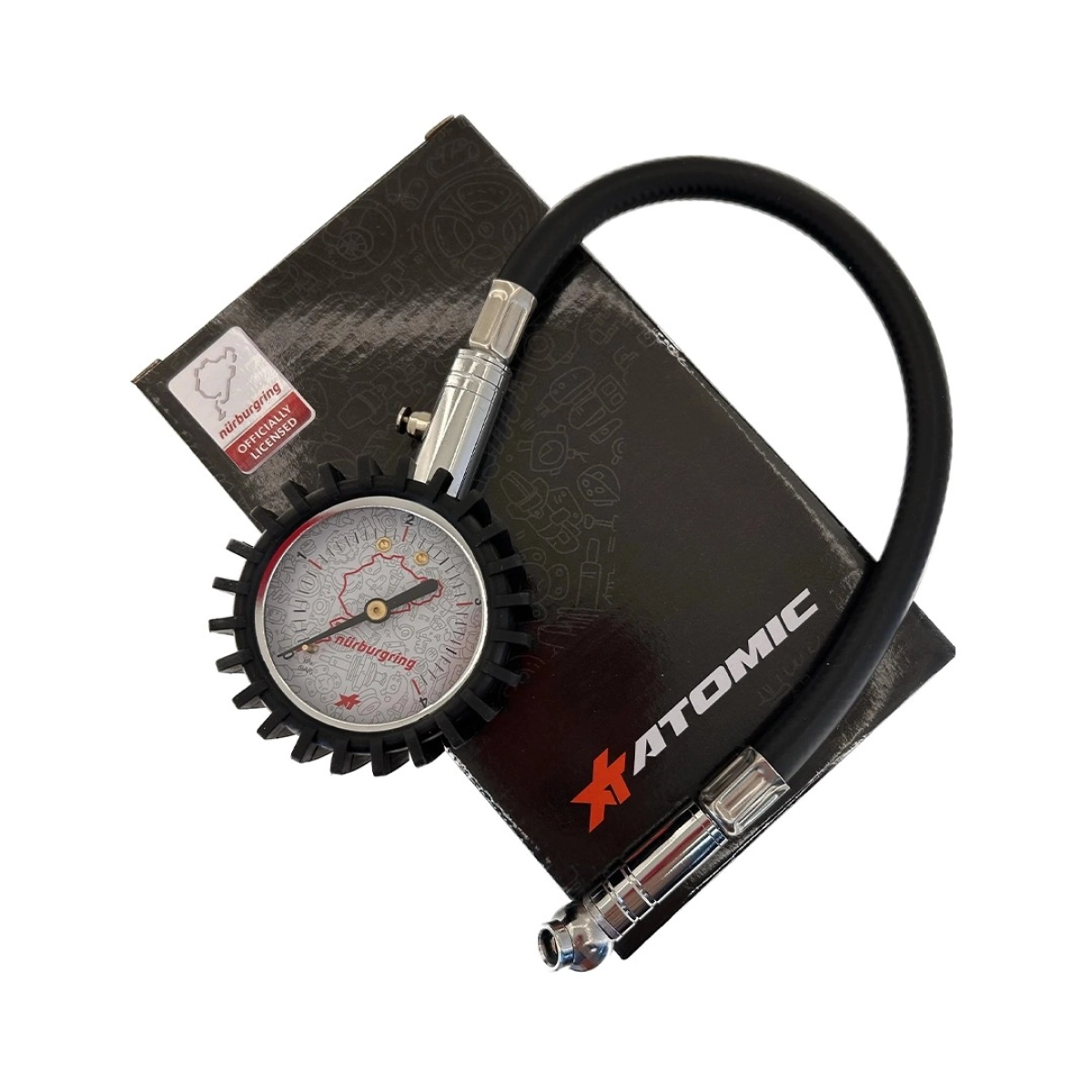 Atomic GH01-QBR2S Gümüş Lastik Basınç Ölçer